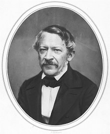 Retrato de Heinrich Wilhelm Dove en 1857