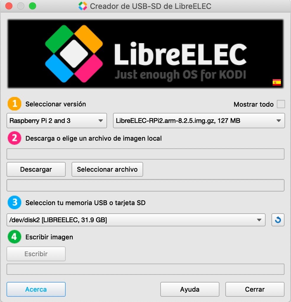 Herramienta de instalación de LibreELEC