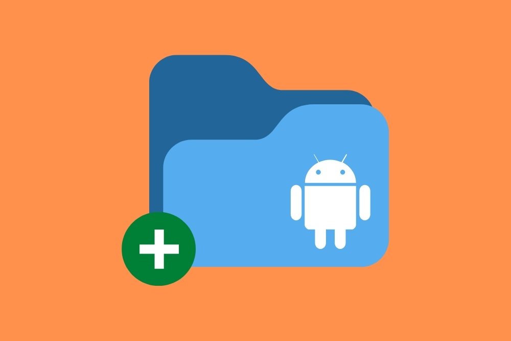 Icono de creación de carpetas en Android