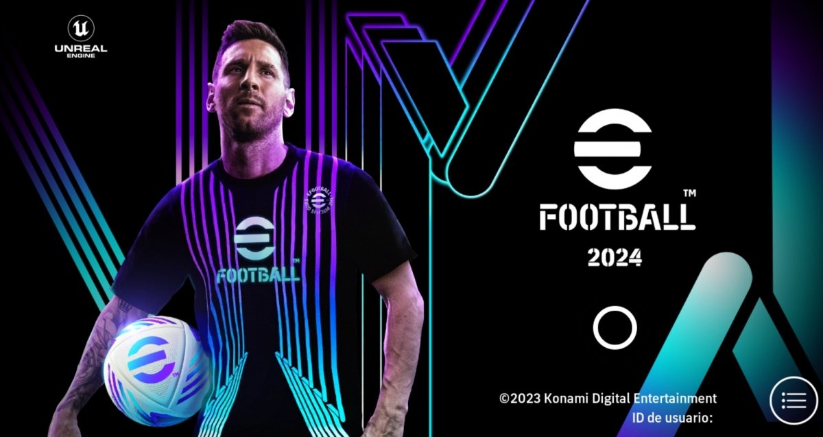 Imagen promocional de Lionel Messi en eFootball 2024