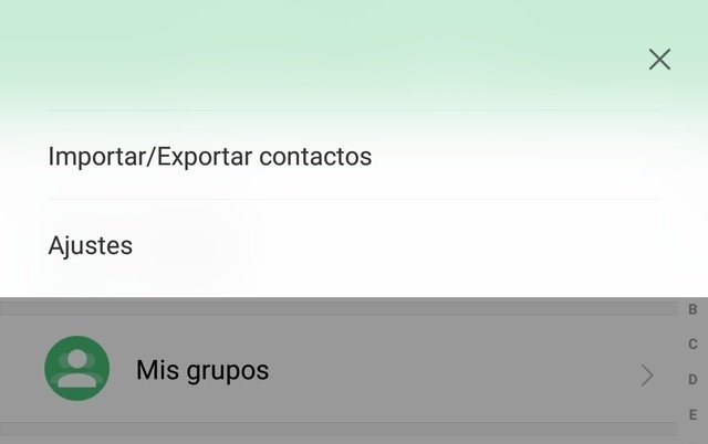 Importar y exportar contactos en la app del teléfono