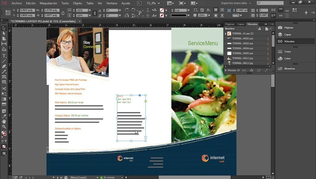 Adobe Indesign en acción