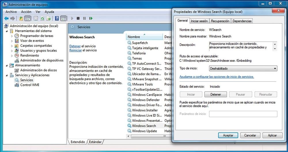 Indexado Windows 7