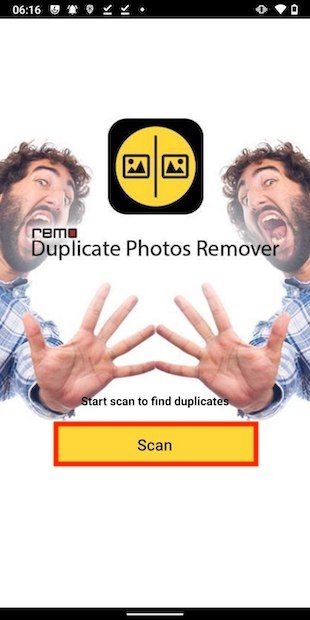 Iniciar escaneo en busca de fotos duplicadas