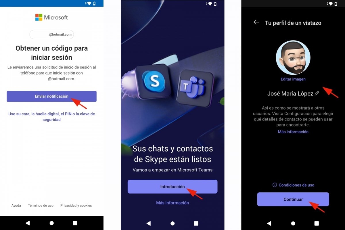 Iniciar sesión en Microsoft Teams