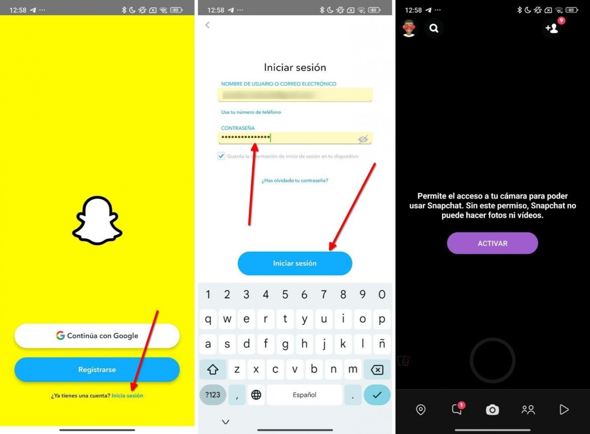 Iniciar sesión en Snapchat es todo lo que tienes que hacer para reactivar tu cuenta