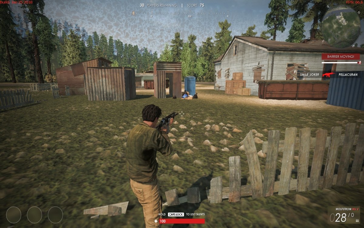 Inicio de una partida en Last Man Standing