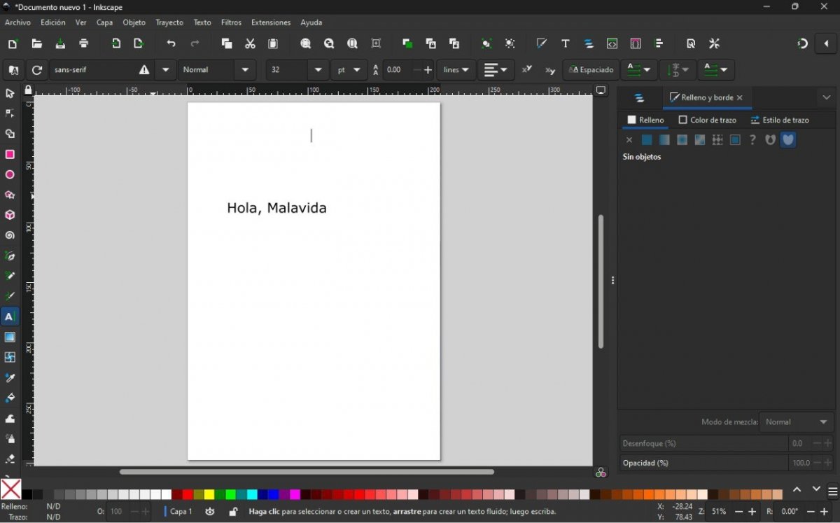 Inkscape es ideal para crear imágenes vectoriales