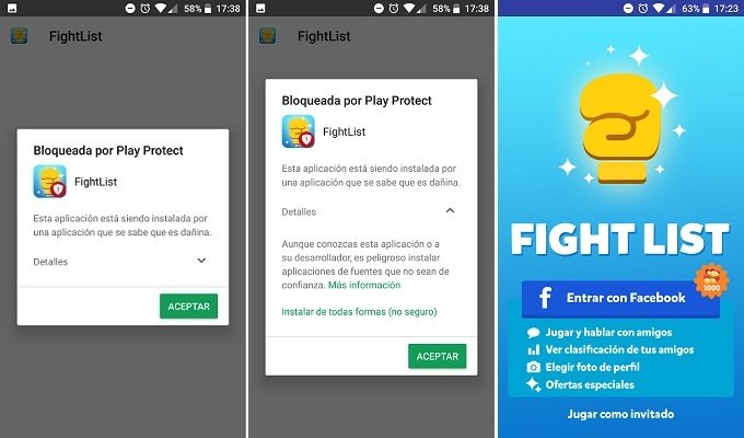 Instalación de la versión modificada de Fight List