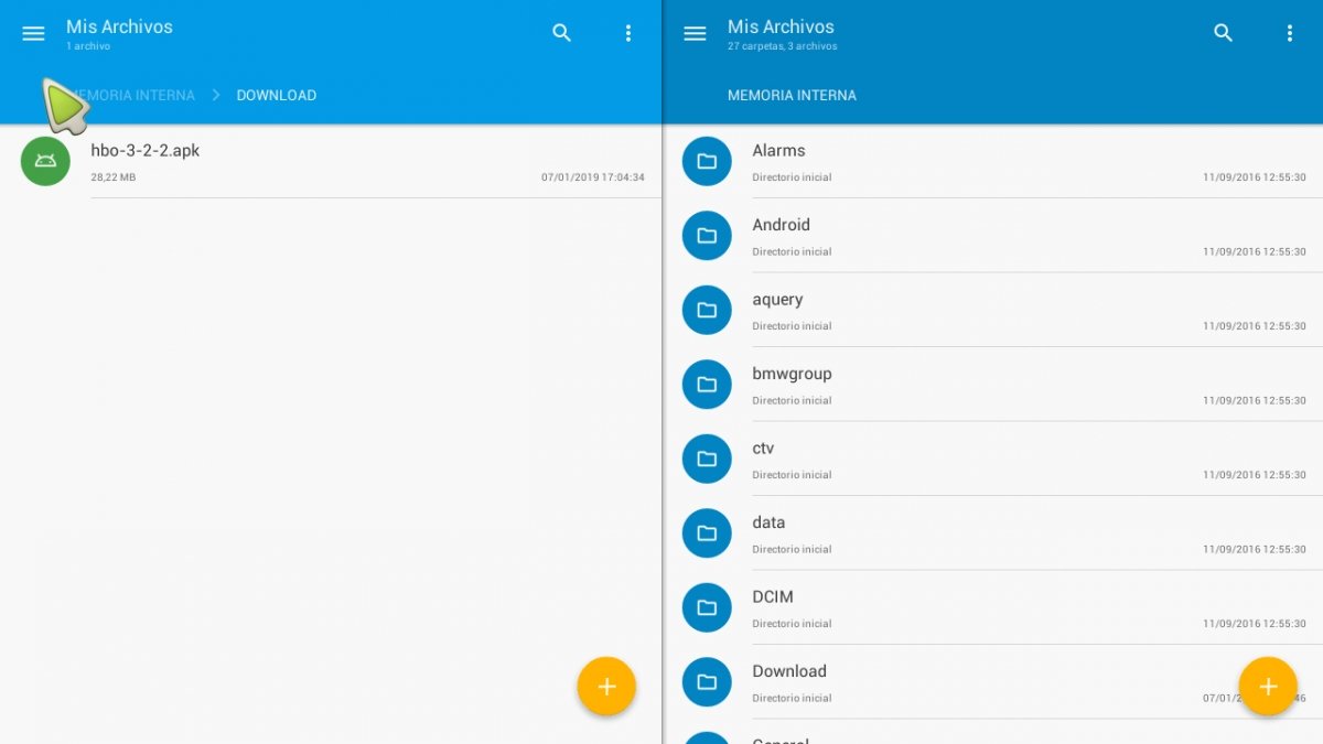 Instalamos el APK desde el explorador de archivos