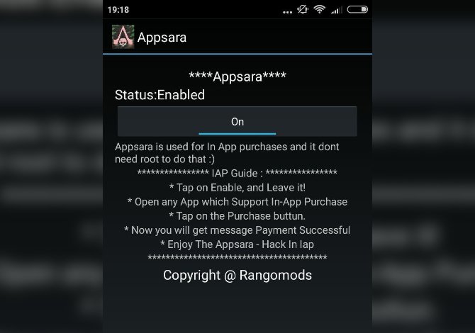 Interfaz de AppSara