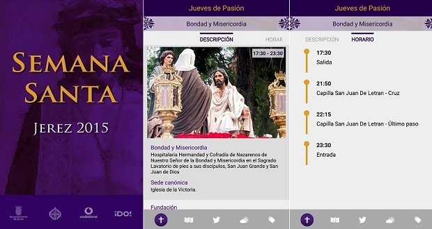 Interfaz de Semana Santa Jerez