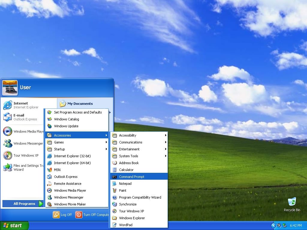 Interfaz de Windows XP