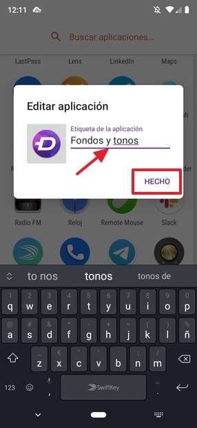 Introducción del nuevo nombre
