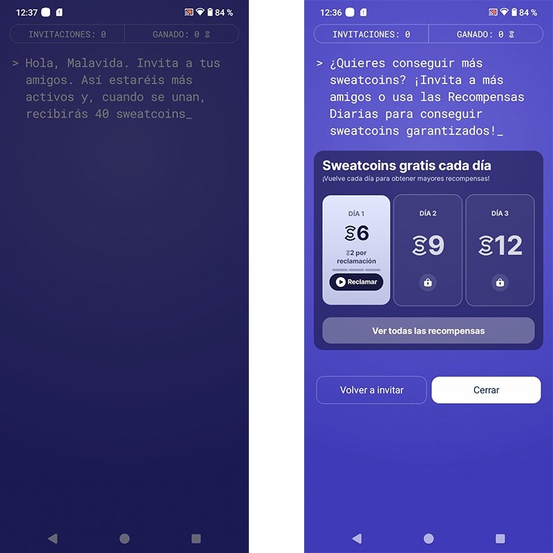Invitar a amigos a Sweatcoin es una de las maneras más efectivas de conseguir monedas sin caminar