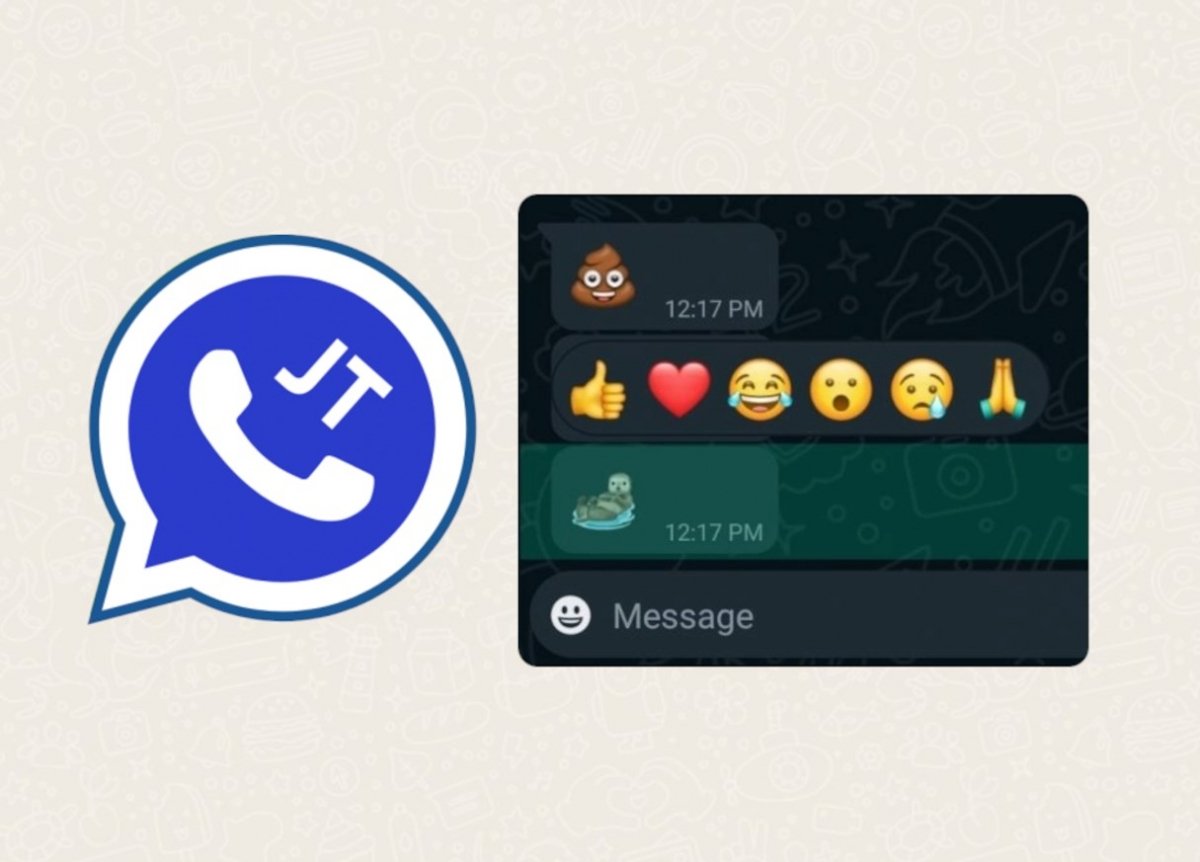 JTWhatsApp incluye las reacciones a mensajes e WhatsApp