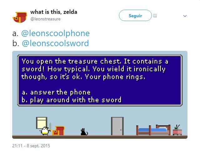 ¿Jugar con una espada o contestar el teléfono? Tú eliges