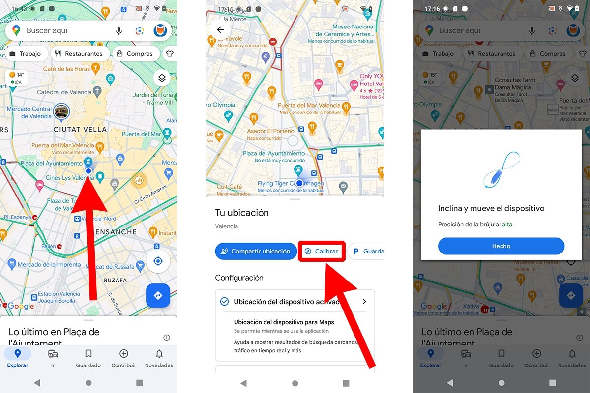 La brújula de Google Maps no está calibrada: cómo solucionarlo
