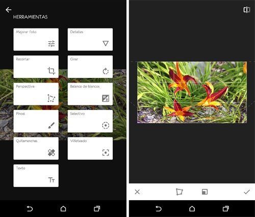La herramienta de perspectiva de Snapseed es una pasada.