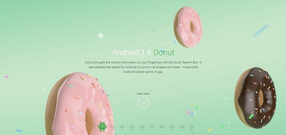 Imagen promocional de Android Donut