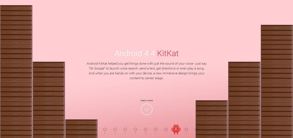 Imagen promocional de Android KitKat
