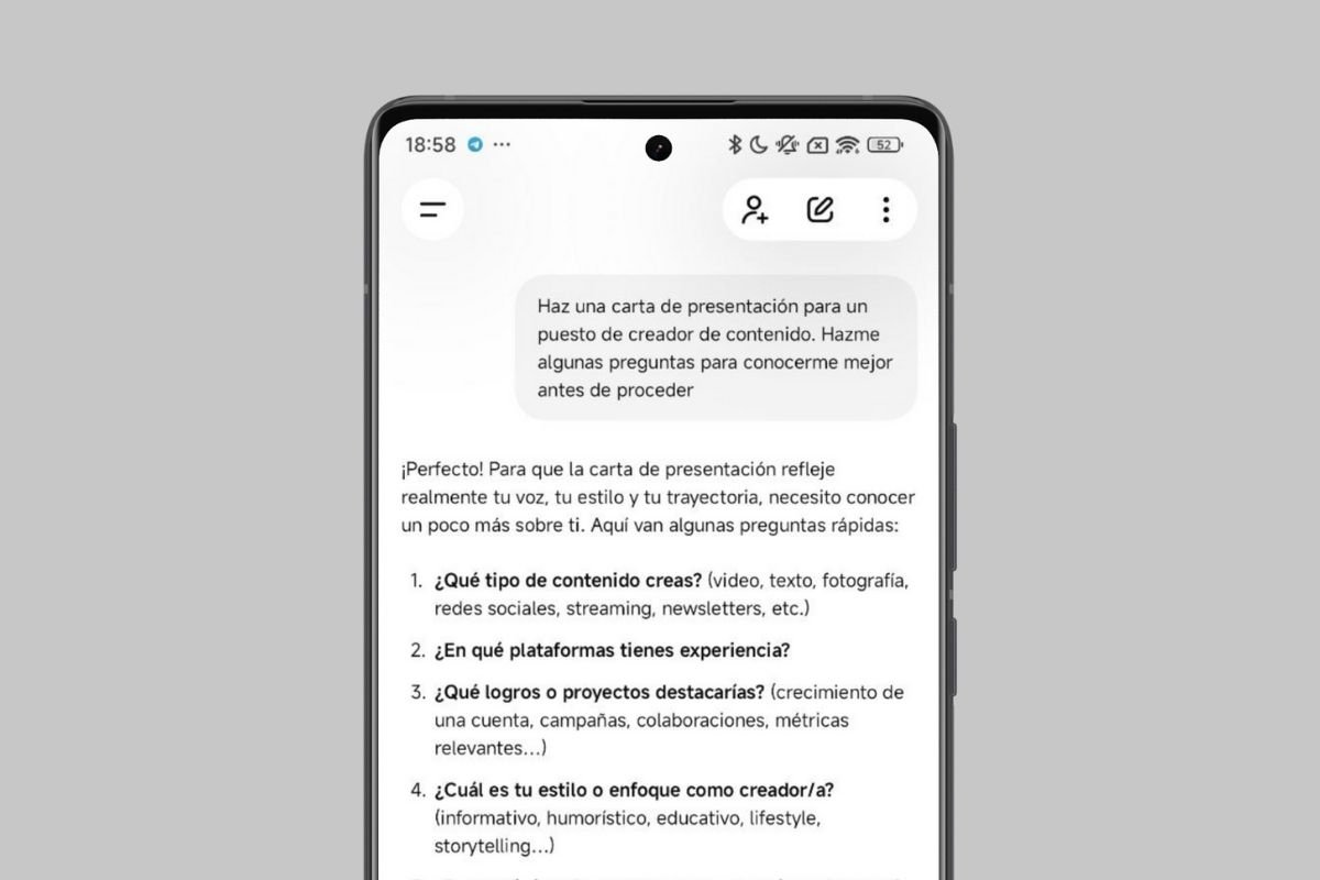 La IA es genial redactando textos atractivos que te ayudarán a obtener contrataciones, como cartas de presentación