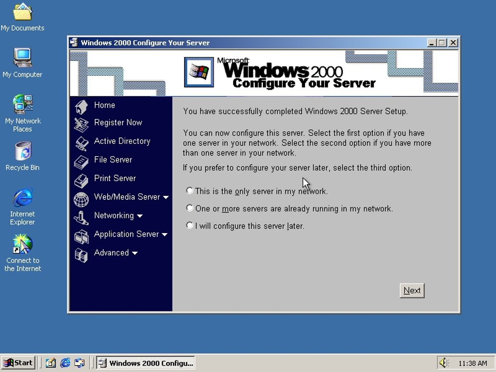 La interfaz de Windows 2000