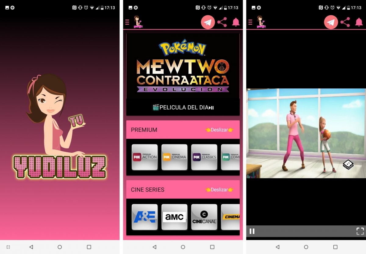La interfaz rosa de Yudiluz