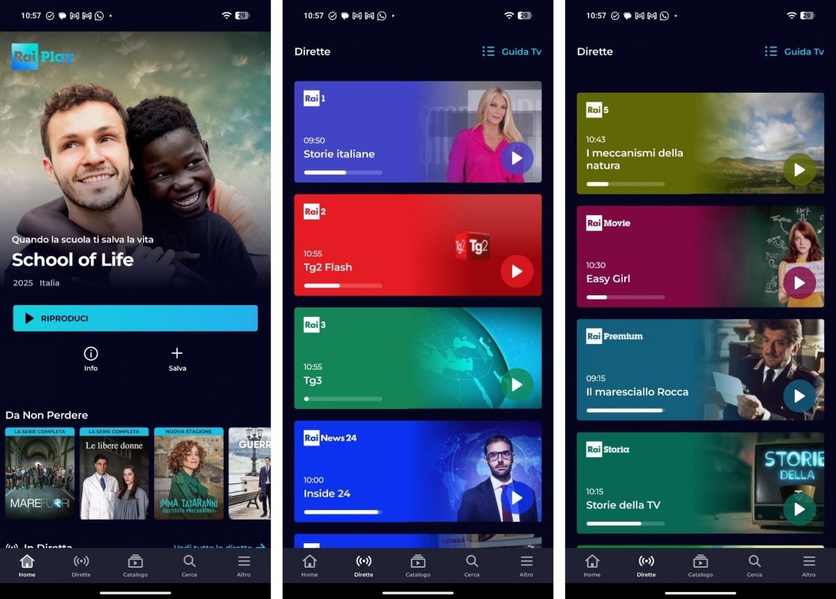 La RAI cuenta con una buena app con informativos disponibles en España