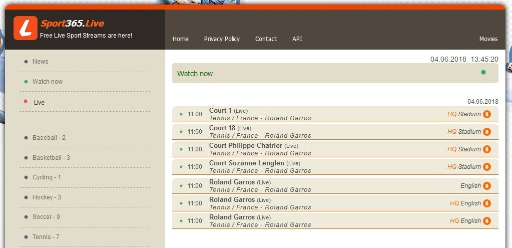 La web Sport365