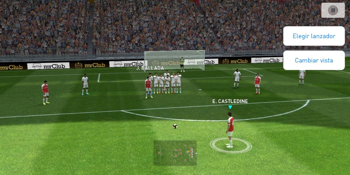 Lanzamiento de falta en PES 2019