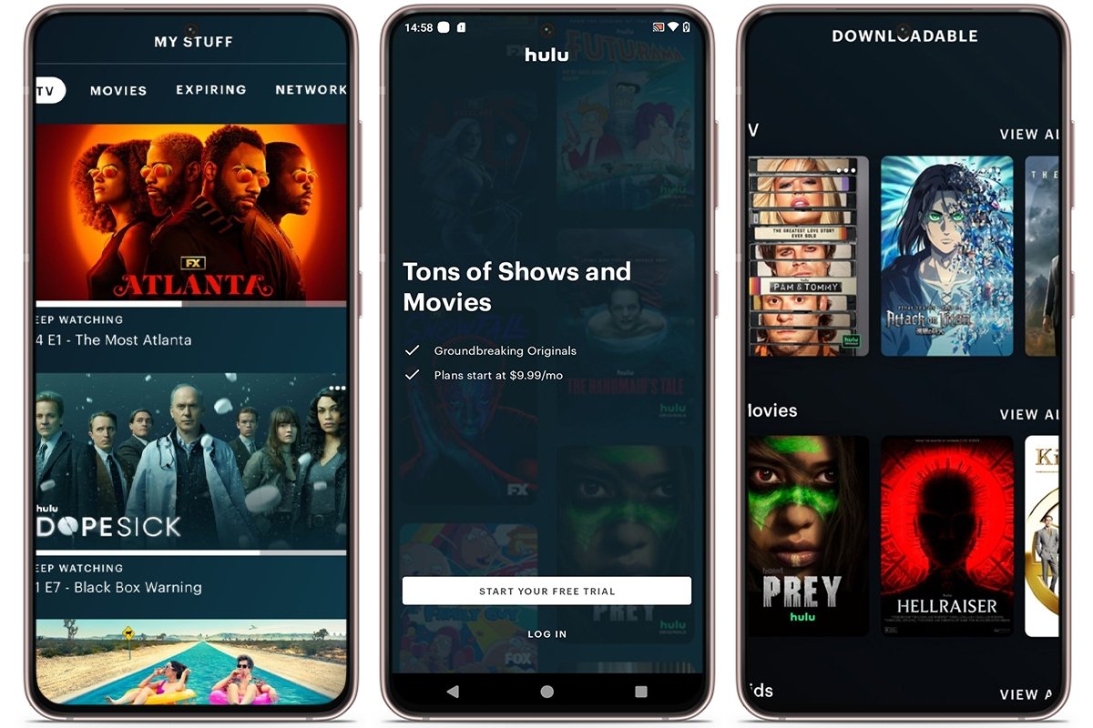 Las mejores aplicaciones Android parecidas a Crunchyroll para ver anime - Hulu