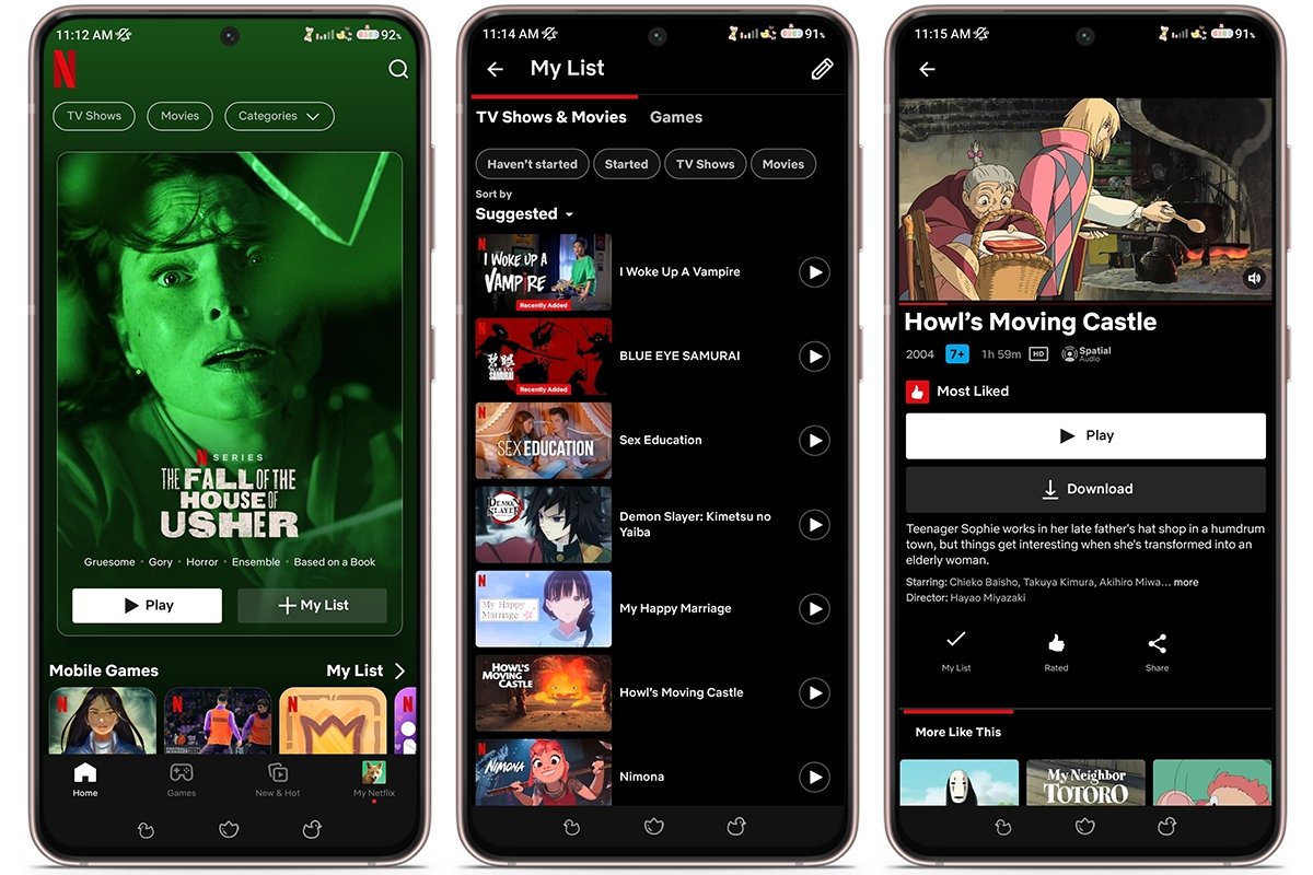 Las mejores aplicaciones Android parecidas a Crunchyroll para ver anime - Netflix
