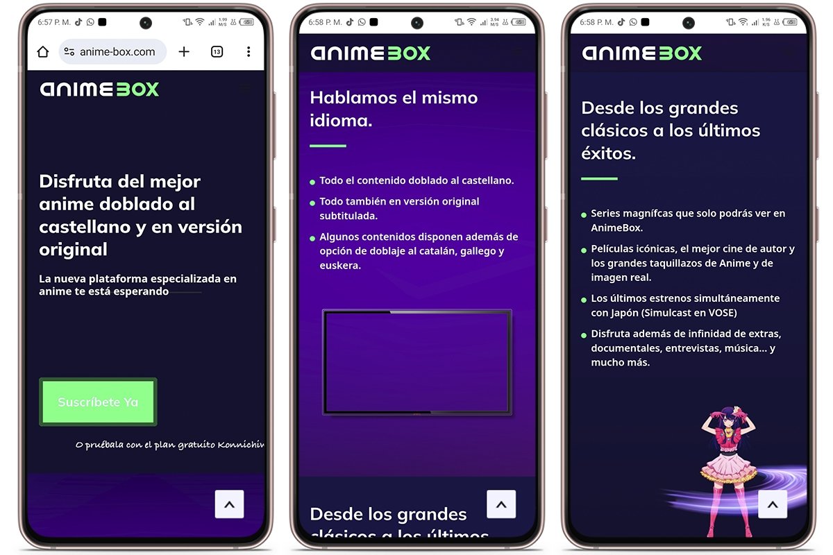 Las mejores webs para ver anime online desde Android - Anime Box