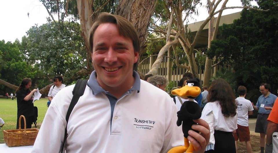 Linus Torvalds en el año 2002