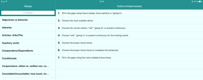 Lista de ejercicios sobre el futuro en inglés