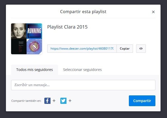 Lista de reproducción en Deezer