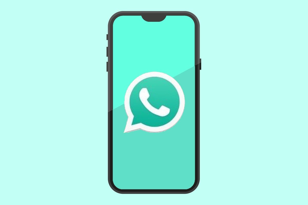 Logo de MBWhatsApp sobre un móvil Android