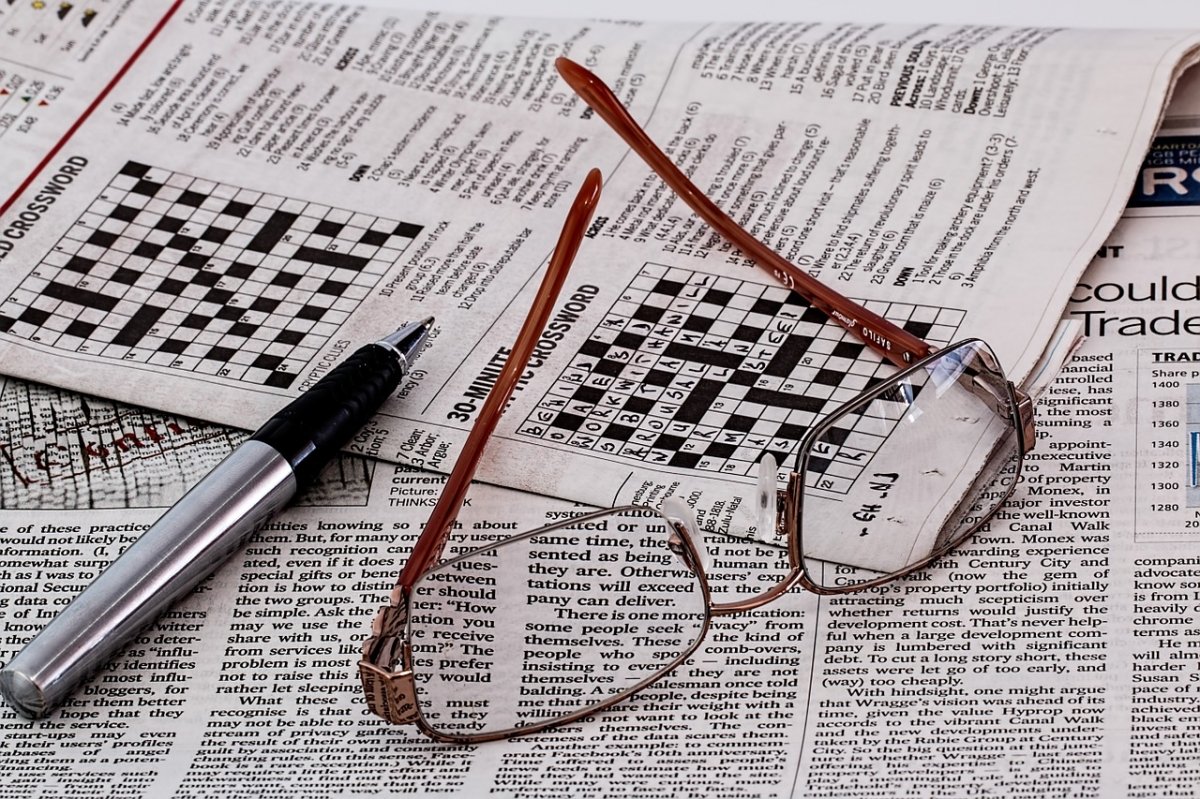 Los crucigramas de un periódico