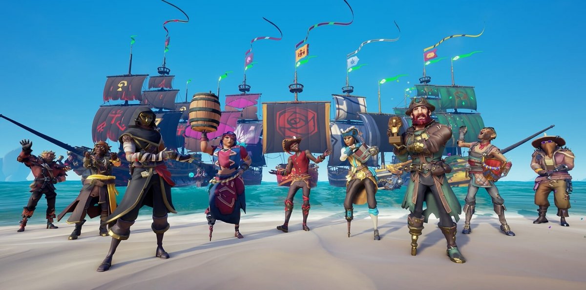 Los piratas protagonistas de Sea of Thieves