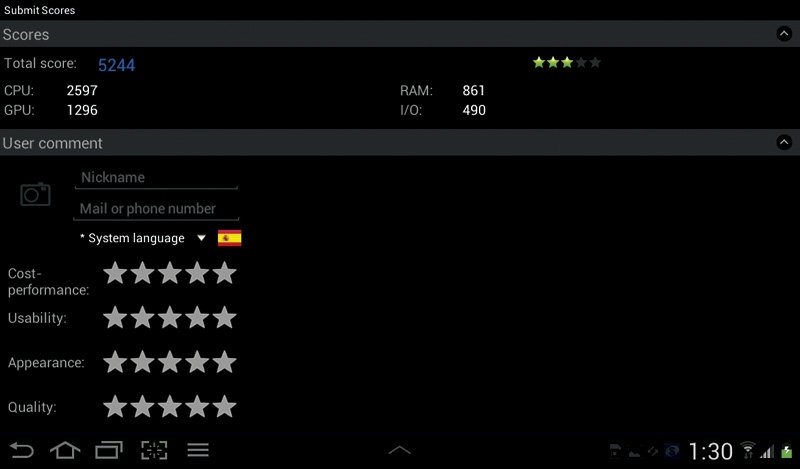 Los tablets más pequeños pruebas 2