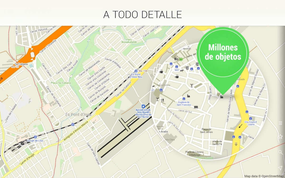 MAPS.ME incorpora en sus mapas todo tipo de detalles