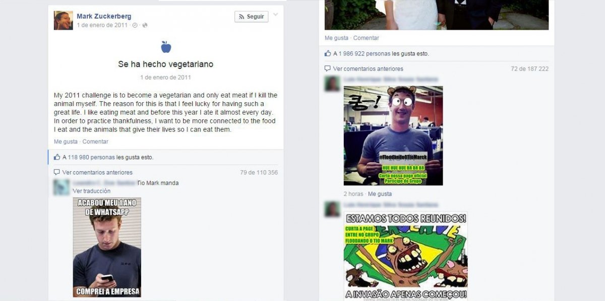 Mark Zuckerberg víctima de un ataque troll masivo - imagen 2