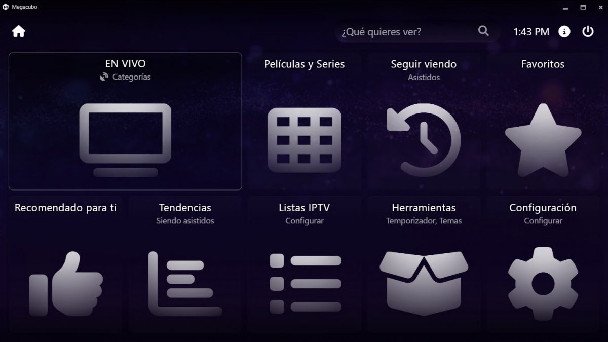 Megacubo nos permite disfrutar de cientos de canales de televisión gratis