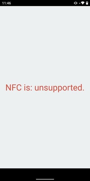 Mensaje de NFC Enabled