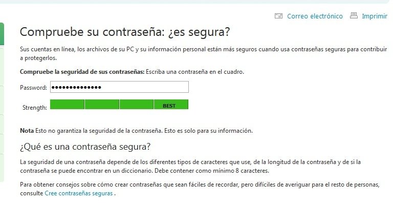 Microsoft te dice si tu contraseña es segura o no
