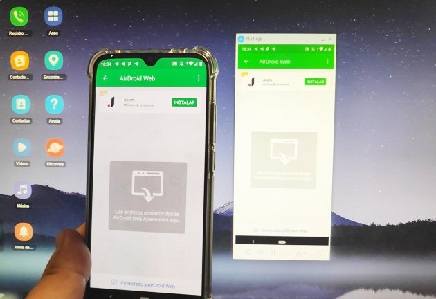 Mirroring en Android con AirDroid
