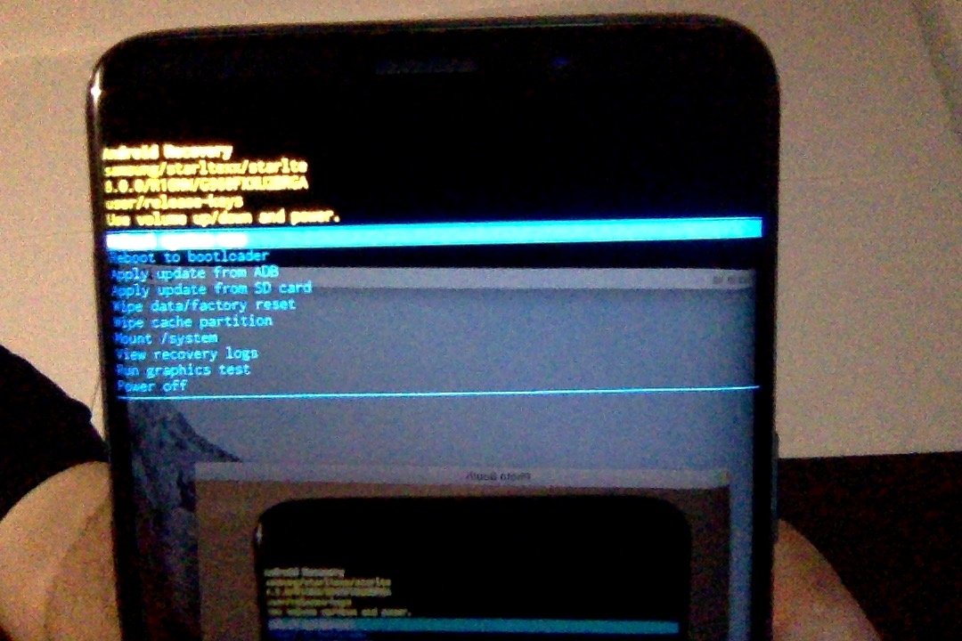 Modo recovery original en un Samsung Galaxy S9