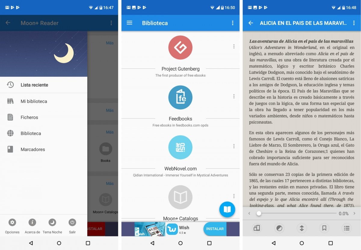 Moon+ Reader es de los lectores favoritos