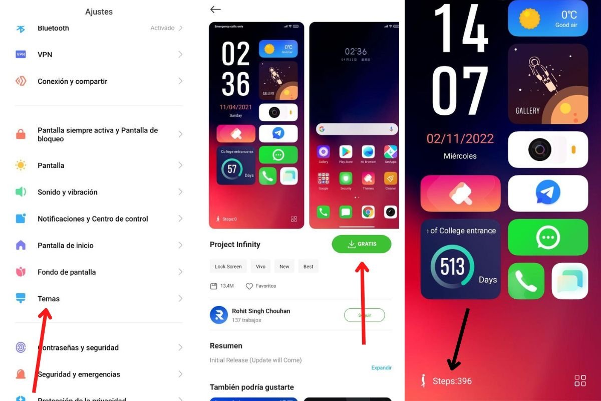 Cómo medir los pasos con un móvil Xiaomi, Redmi o Poco